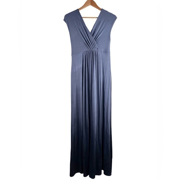 Tiffany Rose FRANCESCA MATERNITY MAXI DRESSIn Steel Blue Size 3 or 8-10 US - Picture 2 of 8